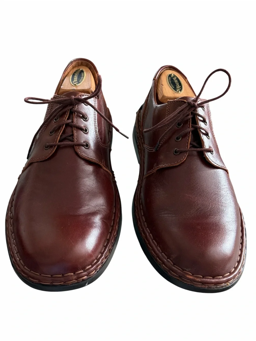 Josef Seibel Men's Dark Brown Leather Lace-Up Oxfords